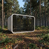 Casa Prefabricada Verde de Lujo de Alta Calidad, Oficina Móvil Moderna, Hotel con Energía Solar, Material CFRP, Forma Rectangular/Cuadrada, Múltiple