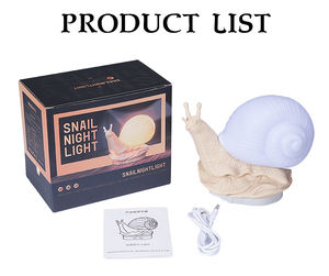 J & R nouveau produit LED changement de couleur lumière tactile simulé escargot chambre lampe de bureau veilleuse - Product Image 6