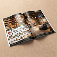 Édition personnalisée Livret d'impression offset Flyer plié Brochures de magazines Catalogue Photo Papier Impression de livres