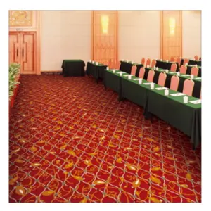 China Carpet Factory Custom Axminster Ball Tufted 80% Wool 20% Nylon Wall-to-Wall Carpet Hotel Banquethall Hallway use