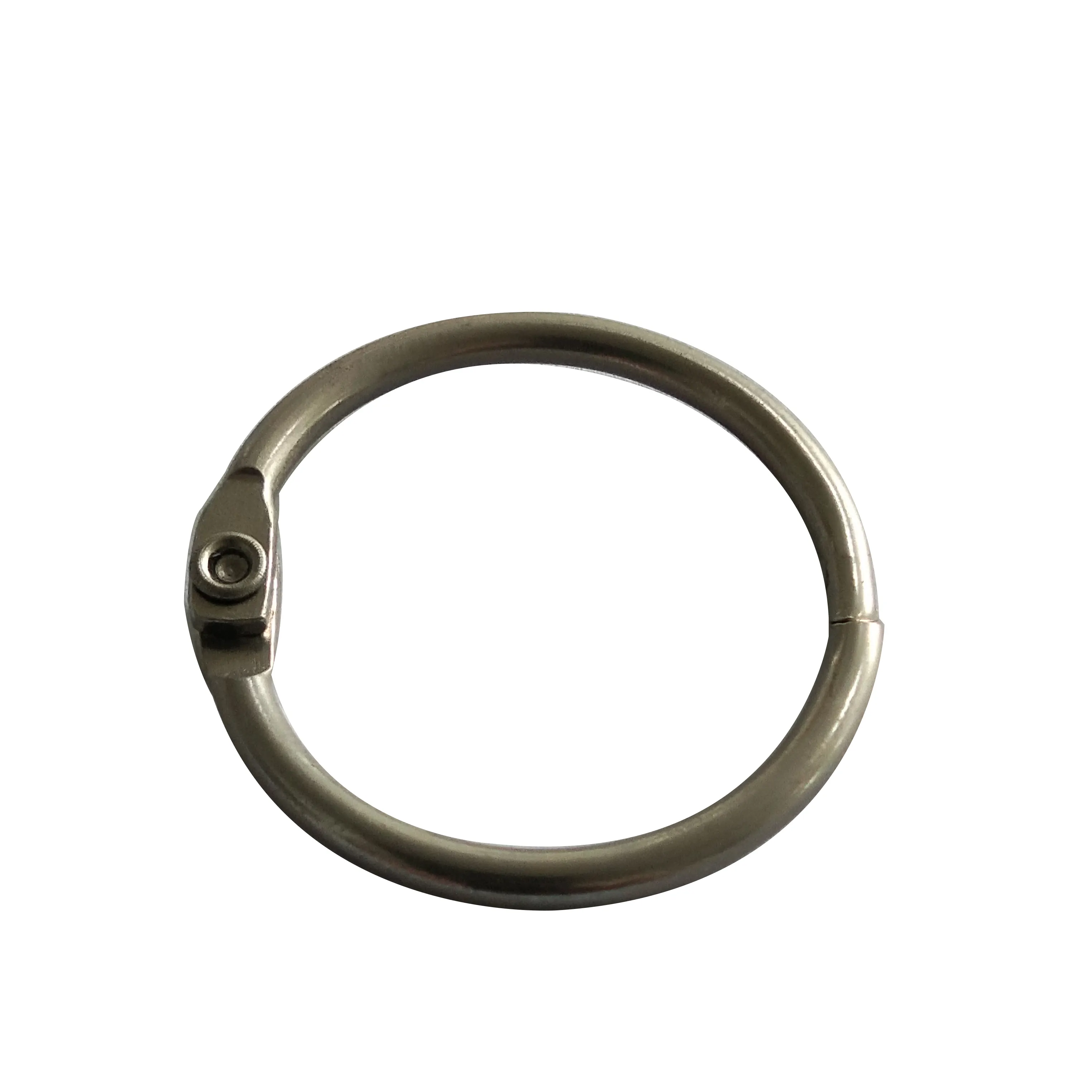 Заводская изготовленная на заказ нержавеющая сталь Открытое кольцо для ключей Переплетное кольцо