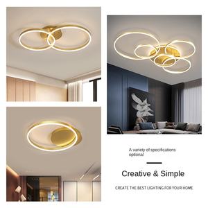 Candelabro LED de comedor de Hotel posmoderno, luz estrellada, luces de techo LED para sala de estar, interruptor de Base de hierro acrílico, 220V - Product Image 3