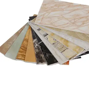 1220*2440mm PVC haute densité revêtement UV feuille de marbre qualité garantie feuille de marbre bas prix personnalisé épaisseur panneau UV