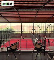 Terrain de padel intérieur super panoramique personnalisé LUX, structure galvanisée à chaud et peinte en poudre, gazon artificiel de 12 mm, couleurs personnalisées