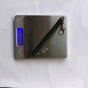 Vente en gros de porte-clés à ressort hélicoïdal en plastique de couleur unie et coloré - Product Image 2