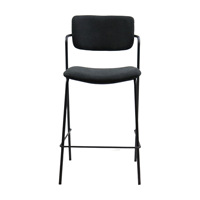 Tabouret de bar moderne personnalisé à hauteur de comptoir avec repose-pieds pour repas en extérieur