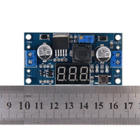 Convertidor Buck LM2596 FYX Stock, Módulo de Fuente de Alimentación CC-CC, Regulador de Voltaje Ajustable con Pantalla de Voltímetro Digital