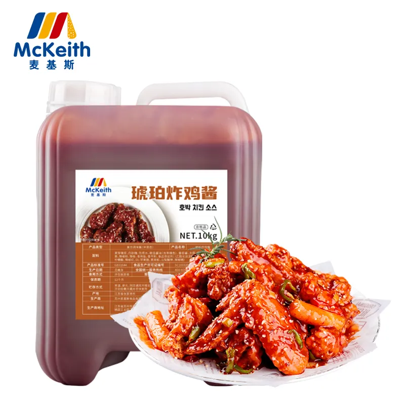 Mckeith Barbecue und Fried Food Sauce HACCP ISO QS 10 kg Amber Sauce Gebratene Hühner sauce