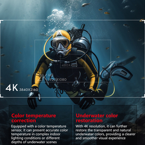 Cámara de buceo para deportes al aire libre, grabadora de fotografía Micro HD portátil, 4K, 30FPS, cámara deportiva montada en el casco - Product Image 2