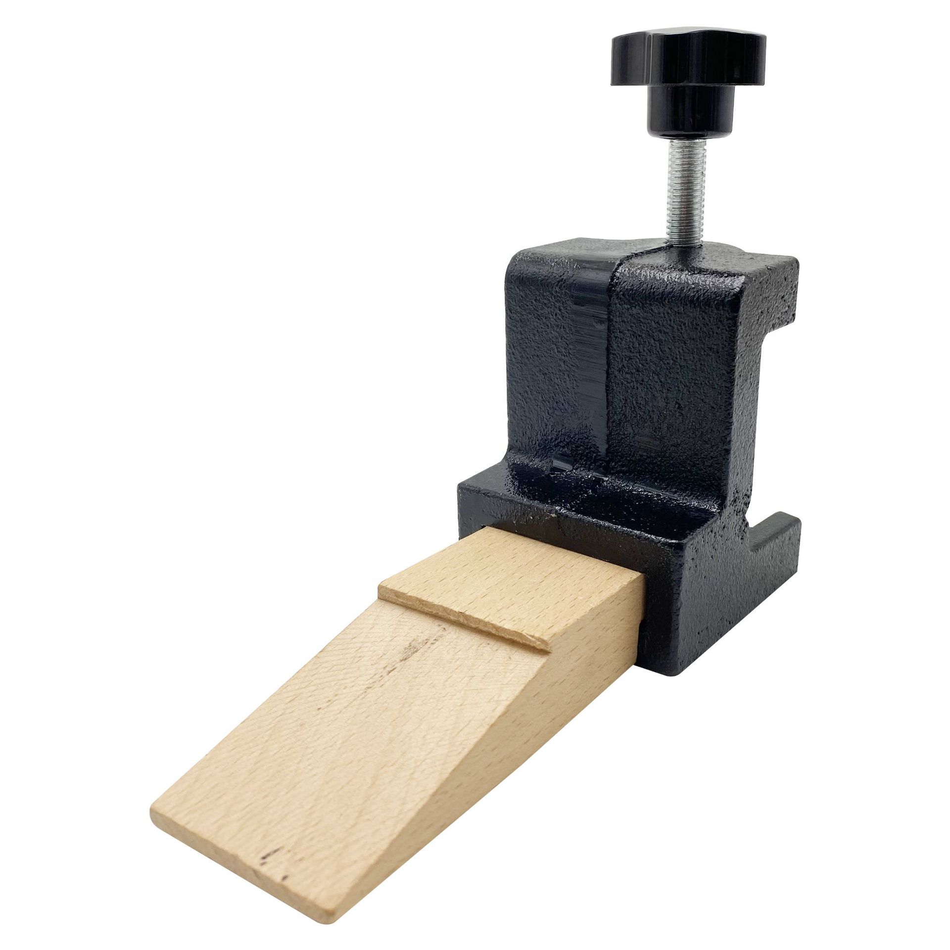 ชุดเหล็กหล่อพร้อมตัวหยุดโต๊ะไม้