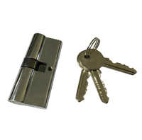 LCKLUX Serrure de porte en fer de 70 mm, de haute qualité, antivol, étanche, pour porte en bois, avec 3 clés, haute sécurité