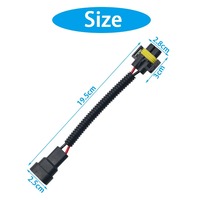 Connecteur de conversion 9005 HB3 9006 HB4 vers H11, faisceau de câblage, prise de phare LED, adaptateur de prise de câble de bonne qualité