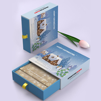 Boîtes d'emballage rigides recyclables avec logo personnalisé, boîtes cadeaux haut de gamme avec revêtement UV pour la conception et l'impression de boîtes de Noël et d'Halloween