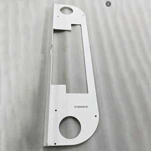 Fabrication OEM de tôles métalliques, boîtier de panneau de commande de forme spéciale, couvercle d'équipement avec découpes rondes et rectangulaires - Product Image 3