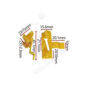 R169 Plastic Car Windshield <b>Side</b> Trim Clip For Volvo S60 XC70 Honda Decorative <b>Plate</b> - Product Image 1