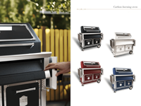Cuisinière combinée monobloc de luxe, économe en énergie, avec four et grill pour hôtels privés et de luxe