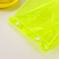 Faible MOQ, seulement 50 pièces, trousse de toilette en PVC transparente personnalisée, colorée, néon, pour cosmétiques, maquillage, soins de la peau, sac cadeau en plastique imperméable
