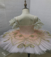 Nouveaux costumes de tutu de ballet attrayants dégradés rose clair pour filles-matériel de spandex/dentelle taille personnalisée disponible modèle TUTU-36