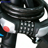 Verrou à câble MAXFORD pour vélo, cadenas à combinaison pour vélo, cadenas à combinaison pour vélo, journal pour vélo, cadenas à code à 4 chiffres pour vélo