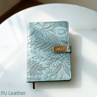Carnet Premium A5 en Cuir PU à Couverture Rigide, Ouverture à 180°, Reliure Parfaite Durable, Papier Offset, 320 Feuilles, Vente en Gros