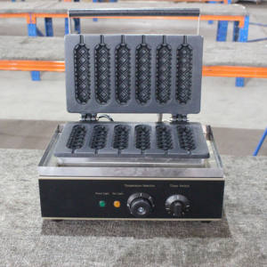 Machine à Snacks commerciale en forme de Hot-Dog, Machine à gaufres croustillantes en Six parties, <span class=keywords><strong>prix</strong></span> de gros - Product Image 3