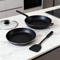 Zunck wajan penggorengan aluminium, wajan bawah datar anti lengket, wajan penggorengan telur, wajan memasak, wajan anti lengket, panci aluminium,
