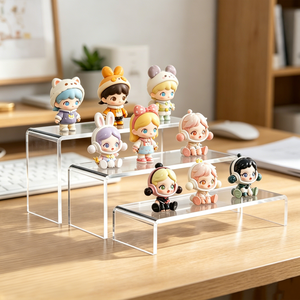 Exhibidores Acrílicos Transparentes de 3 Niveles, Soporte para Cupcakes, Exhibidor de Postres, Organizador de Perfumes, <span class=keywords><strong>Funko</strong></span> <span class=keywords><strong>POP</strong></span> - Product Image 1