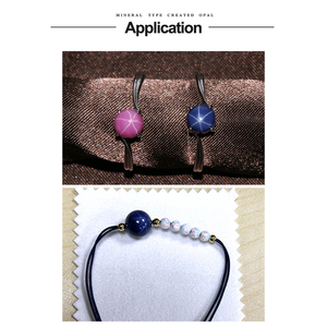 2 шт. темно-синий Звезда Сапфир синтетический синий корунд Звезда светлая драгоценный камень овальный Ограненный плоский камень для изготовления ювелирных изделий - Product Image 3