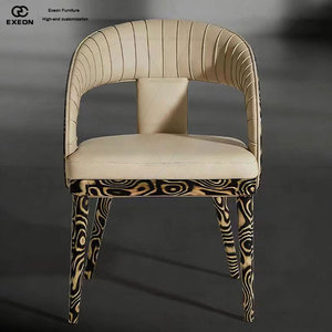 Canapé et <span class=keywords><strong>fauteuil</strong></span> en tissu de luxe italien de nouvelle conception <span class=keywords><strong>pour</strong></span> salle à manger. Chaise de salle à manger d'hôtel de luxe moderne <span class=keywords><strong>pour</strong></span> hôtel créatif. - Product Image 4