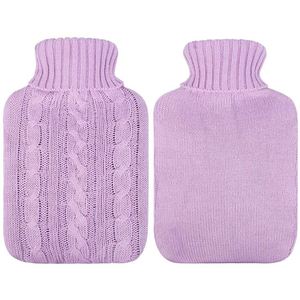 Bolsas de Agua Fría y Caliente Prácticas, No Tóxicas, Clase II, Botellas Térmicas de Goma Transparente Personalizadas de Alta Calidad con Tapa de Felpa - Product Image 4