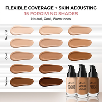 Fond de teint liquide pour le visage, imperméable, résistant à la transpiration, avec protection solaire SPF 30, anti-taches, haute couvrance, cosmétique professionnel