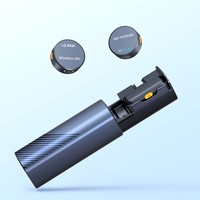 Microphone Lavalier Magnétique Sans Fil avec Étui de Charge, Mini Micro Cravate Rond pour Enregistrement Vidéo en Direct sur Téléphone