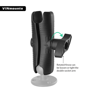 VINmounts VIN-D-21 แขนจับแบบคู่ขนาดกลางทำจากอะลูมิเนียม 8.4 นิ้ว สำหรับอุปกรณ์เสริมลูกบอลขนาด 2.25 นิ้ว (D ไซส์ 57 มม.) พร้อมตัวหนีบแบบแข็งแรง - Product Image 4