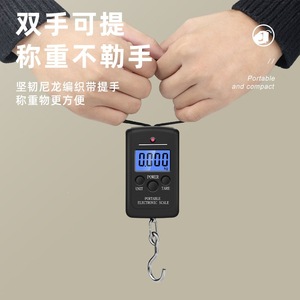 Báscula Electrónica Portátil Long Bei de 50 kg, Báscula Digital de Pesca con Gancho, Funciona con Batería, con Función de Tara, para Uso en Exteriores - Product Image 5