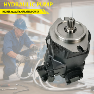 Bomba de pistones hidráulica variable A10VO45DR/52R-VUC12N00 con eje de 12 estrías para sistema de accionamiento hidráulico principal de maquinaria de construcción - Product Image 3