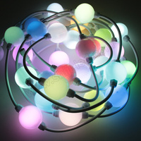 Software de Control de Luces Shiji, Decoración Navideña, Bola de Píxeles RGB de 360 Píxeles, DC24V DMX512, Cadena de Luces LED