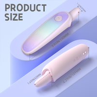 Klitoris-Stimulator für Frauen mit Zungenleck- und Vibrationsfunktion, 9 Leck- und 9 Vibrationsmodi, Silikon, Wiederaufladbar, OEM ODM