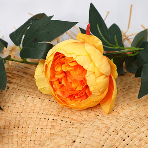 8 <b>Head</b> European <b>Style</b> Peony Vine 100cm 200cm Wedding Decoration Plastic Silk Flowers High Simulation Reusable - Product Image 2