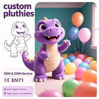 Best verkochte paarse dinosaurus speelgoed ONE-STOP AANKOOP SERVICE Dinosaurusfiguren Speelgoed Hot Selling Pluche Dinosaurus CE CPC