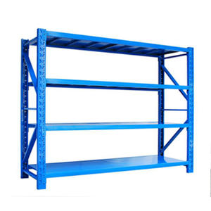 رفوف تخزين فولاذية متعددة المستويات قابلة للتعديل - نظام رفوف بسعة 500 كجم لكل طبقة للمستودعات والتكديس الصناعي - Product Image 2