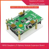 Carte d'extension de batterie Raspberry Pi 4B/3B+18650, alimentation sans interruption UPS, alimentation 5V3A, module de batterie au lithium