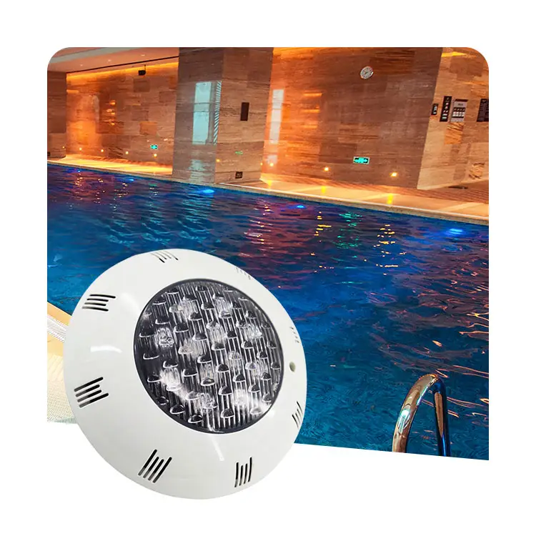 Nhà sản xuất ABS 12V chìm dưới nước đèn RGB điều khiển từ xa IP68 không thấm nước LED ánh sáng dưới nước hồ bơi ánh sáng