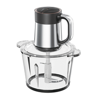 Hachoir à viande et coupe-légumes multifonctionnel haute vitesse 3L/4L avec poignée – Couleurs variées – Offre spéciale Chine