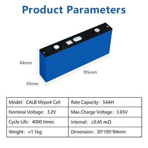 Lifepo4 hücre CALB <span class=keywords><strong>3</strong></span>.2V sınıf a 54Ah talprizmatik lityum iyon piller için Talaria enerji depolama sistemi güneş pil mağaza - Product Image 2