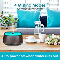 Diffuseur d'huiles essentielles électrique de luxe 700 ml, humidificateur ultrasonique, commande à distance par application WiFi, plastique, pour table, garantie 1 an