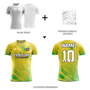 新シーズン高品質通気性ポリエステルサッカーシャツ卸売刺繍ロゴクルーネックサッカーユニフォームジャージーZ259041 - Product Image 2