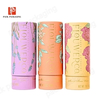 Tube en papier kraft de qualité alimentaire sur mesure, emballage en forme de cylindre, boîte ronde en carton recyclé écologique pour le thé, le café, le chocolat