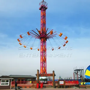 Аттракционы free fall sky drop tower вращающаяся Летающая башня для продажи