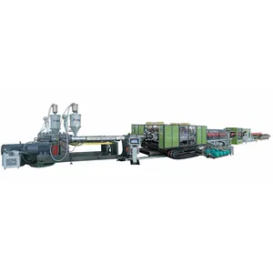 jwell machine pipe extrusion line Self-developed new generation of horizontal pressure water-cooled production line