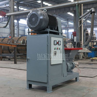 Extrudeuse de charbon de bois à sciure à double usage, machine à briquettes de biomasse à vis pour charbon de coque de noix de coco
